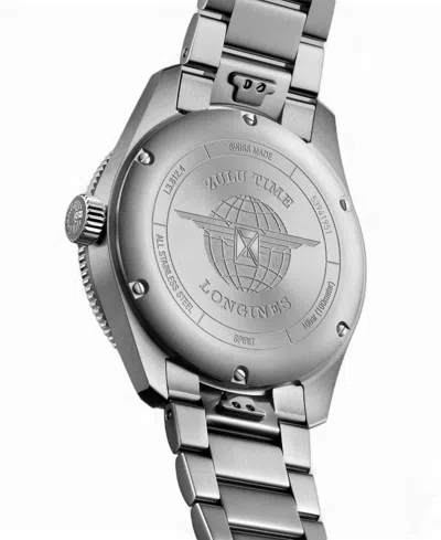 Longines Men's Spirit Zulu Time Automatic Stainless-steel Watch, 42mm