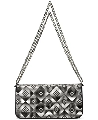 Ralph Lauren Geo-motif Woven Straw Medium Sawyer Bag