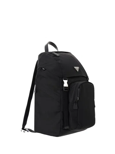 Prada Black Recycled Polyamide Backpack