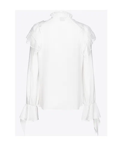 Pinko Ruffled Detailed Blouse In White