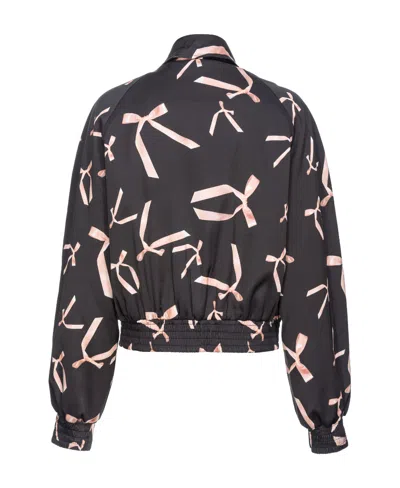 Pinko X Patrick Mcdowell Printed Bomber Jacket In Black