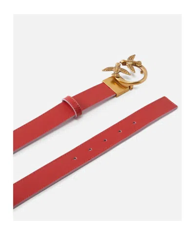 Pinko Double-face Belt With Love Birds Buckle, 3 Cm