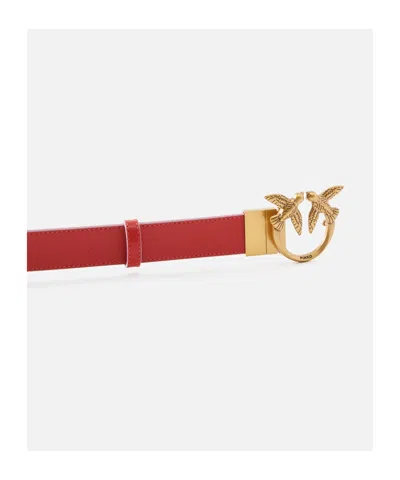 Pinko Double-face Belt With Love Birds Buckle, 3 Cm