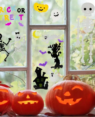 Northlight Double Sided Halloween Gel Window Clings, Set Of 4 In Multi