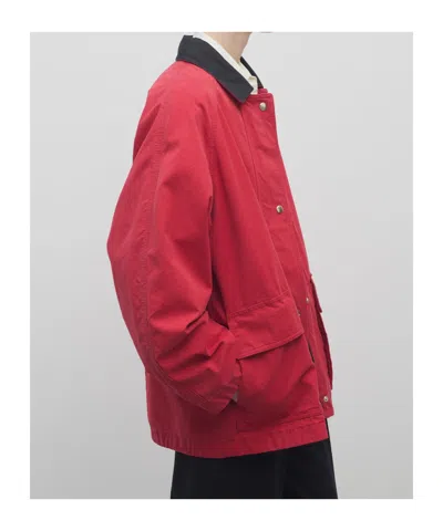 The Row Elodianna Jacket In Cotton In Red