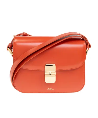 Apc A.p.c. Grace Logo Printed Small Shoulder Bag