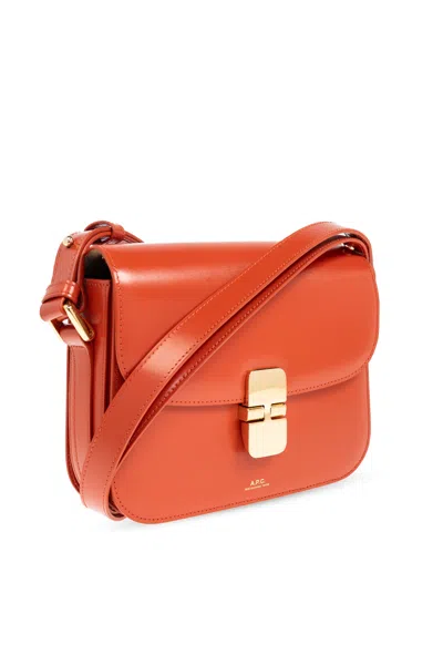 Apc A.p.c. Grace Logo Printed Small Shoulder Bag