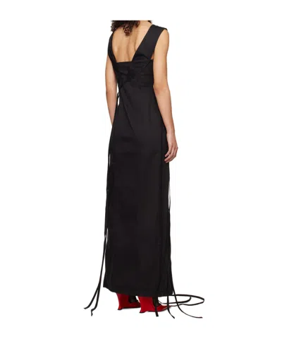 Jade Cropper Asymmetric Maxi Dress In Black