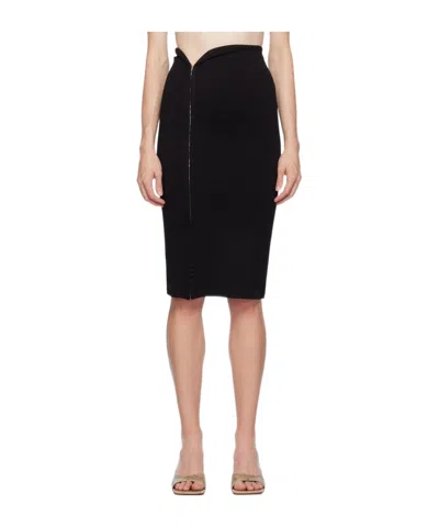 Jade Cropper Hook-eye Skirt In Black