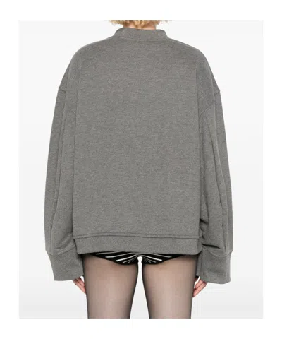 The Frankie Shop Sweatshirt Mit Rundhalsausschnitt In Gray