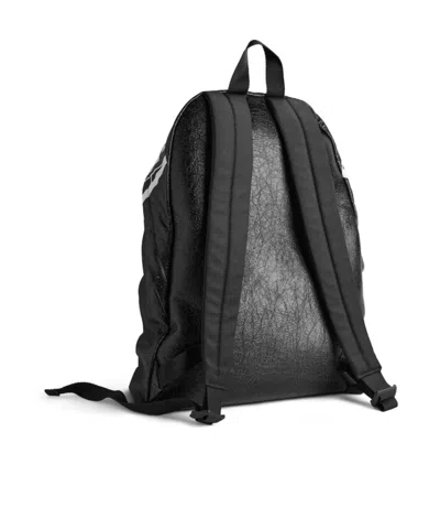 Balenciaga Men's Editor Backpack In Black/white