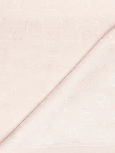 Ferragamo Scarf With Monogram In Pink
