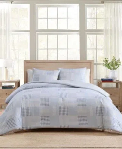 Tommy Hilfiger Hamptons Patchwork Cotton Duvet Cover Set In Gray