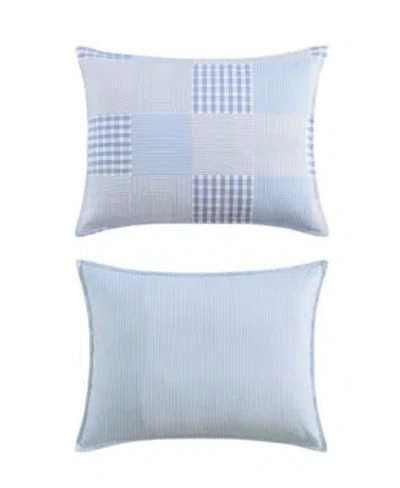Tommy Hilfiger Hamptons Patchwork Cotton Duvet Cover Set In Gray