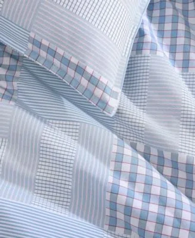 Tommy Hilfiger Hamptons Patchwork Cotton Duvet Cover Set In Gray