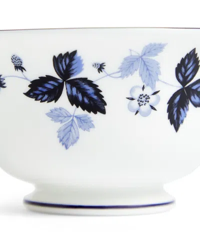 Wedgwood Wild Strawberry Teacup And Saucer Set In White