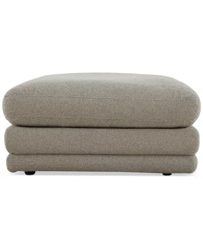 Macy's Daryll Fabric Ottoman, Exclusively At  In Gray
