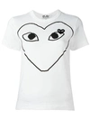 Comme Des Garçons Play Logo-patch Printed T-shirt