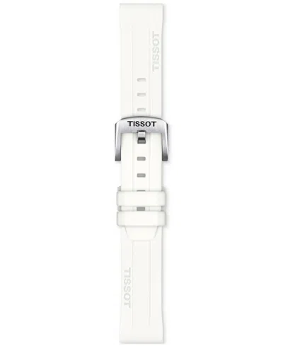 Tissot Men's Swiss Chronograph Seastar 1000 White Rubber Strap Watch 38mm