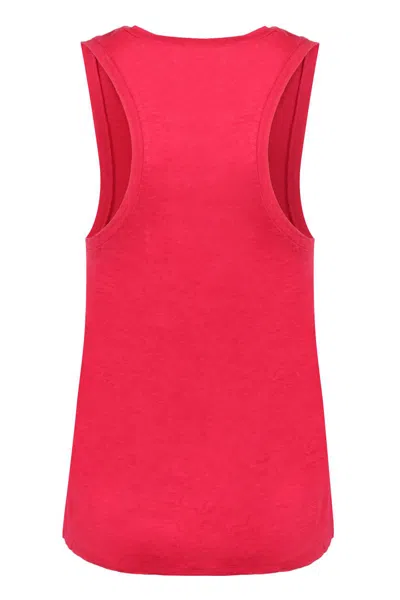 Isabel Marant Étoile Sleeveless Arielle Tank Top With Round Neck In Red