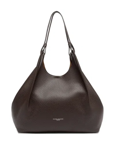 Gianni Chiarini Dua Maxi-grain Leather Shoulder Bag