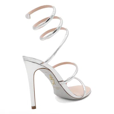 René Caovilla Sandals In Metallic