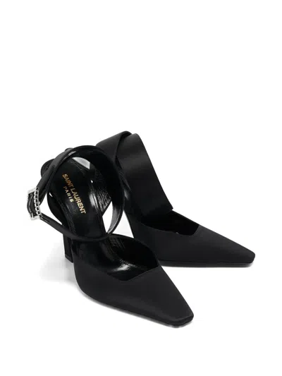 Pre-owned Saint Laurent 115mm Crystal-embellished Heeled Pumps
