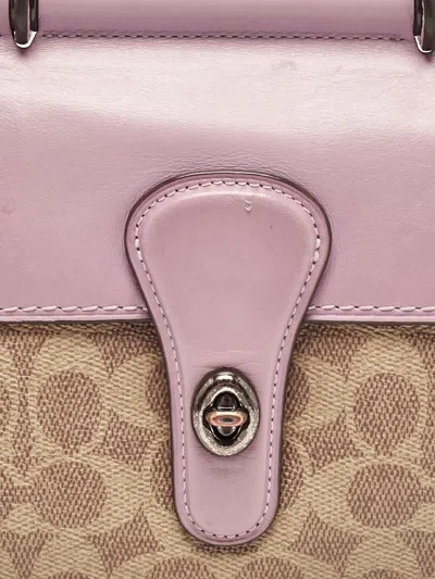Pre-owned Coach Vintage Willis Tote Bag In Pink