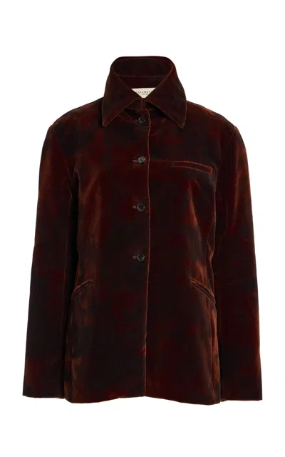 Kallmeyer Luca Cotton Blazer In Brown