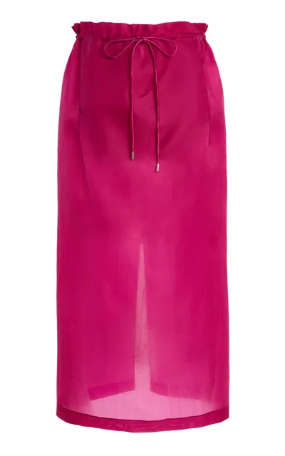 Kallmeyer Regina Drawstring Silk Midi Skirt