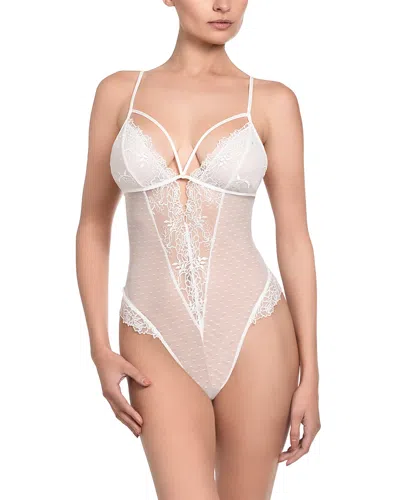In Bloom By Jonquil Dot Mesh Teddy In White