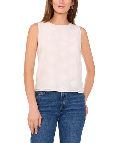 Vince Camuto Textured Gauze Sleeveless Top In Pink