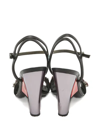 Pre-owned Fendi 110mm Crystal-embellished Sandals