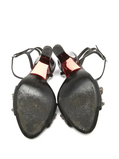 Pre-owned Fendi 110mm Crystal-embellished Sandals