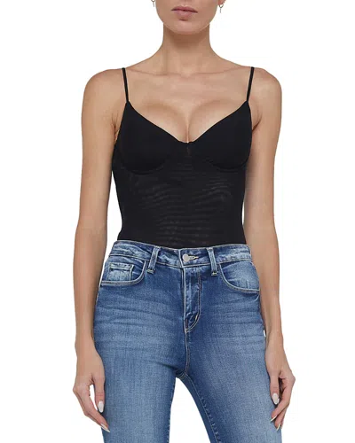 L Agence Elowen Underwire Bodysuit Black In Black