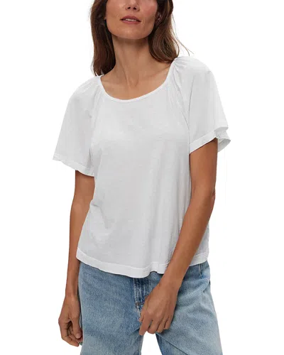 Michael Stars Ivy Flutter Sleeve Tee In White