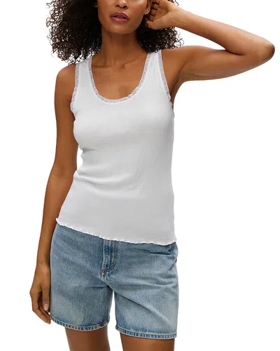 Michael Stars Miley Contrast Trim Tank In White