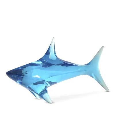 Jonathan Adler Giant Acrylic Shark In Blue