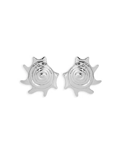 Ettika Sorrento Shell Statement Earrings In Metallic