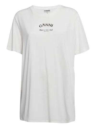 Pre-owned Ganni Cotton T-shirt