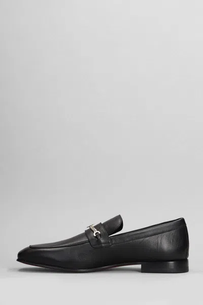 Christian Louboutin Mj Moc Loafers In Black Leather In Black