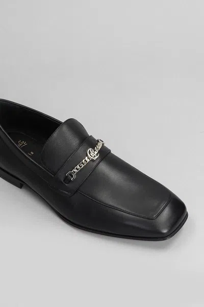 Christian Louboutin Mj Moc Loafers In Black Leather In Black