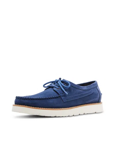 Steve Madden Kolt Moc Toe Derby In Blue