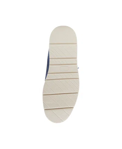 Steve Madden Kolt Moc Toe Derby In Blue