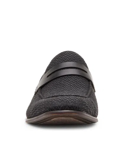 Steve Madden Jules Herringbone Penny Loafer In Black