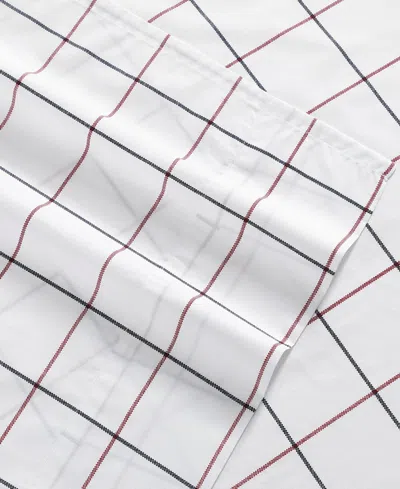 Tommy Hilfiger Printed 200-thread Count Cotton Percale 4-pc. Sheet Set, King In Pink