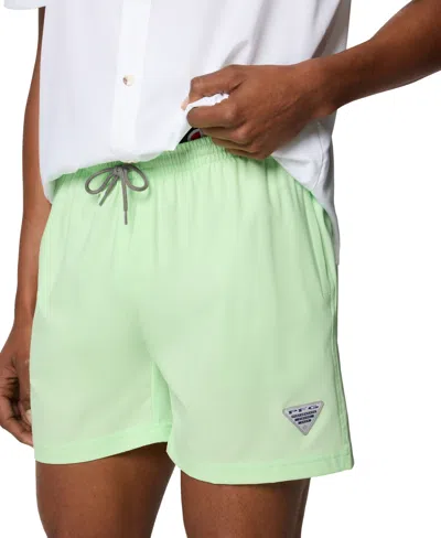 Columbia Men's Performance Rambler Logo Swim Trunks In Green