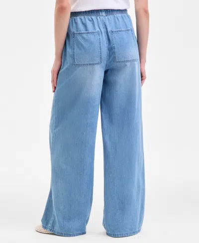 On 34th Women's Pull-on Utility Wide-leg Jeans, Exclusively At Macy's