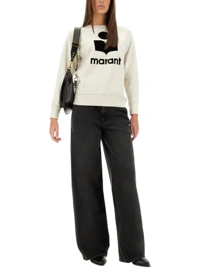 Isabel Marant Étoile Printed Logo Millyny Cotton Sweatshirt Clothing