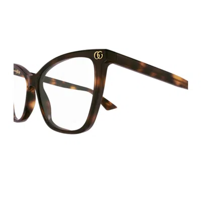 Gucci Gg1817o Linea Emblem Eyeglasses In Brown